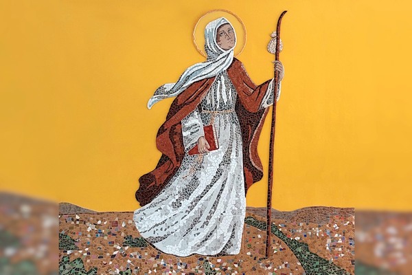 Mosaic of St Angela in Salzburg