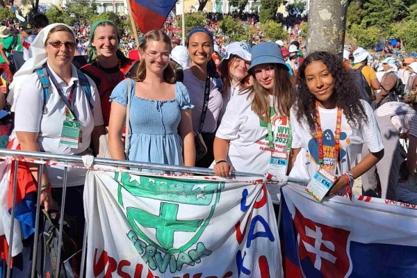 Ursuline Youth Slovakia group at WYD Lisbon 2023