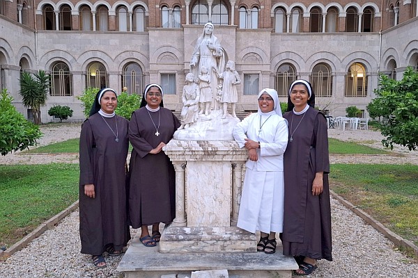 Saying goodbye to student Sisters from India